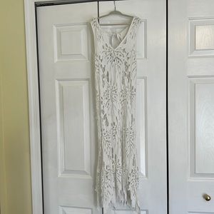 White lace coverup